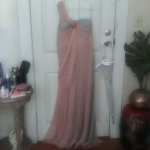 Blumarine evening gown. Blue and pink. Size 8.